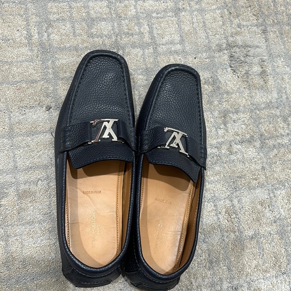 Authentic Men’s navy Louis Vuitton Monte Carlo Moccasins - Picture 1 of 10